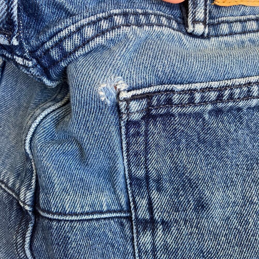 BDG Urban Outfitters Sz 33/32 Skate Fit Jeans Patchwork Baggy Jeans Mid Wash - Picture 12 of 16